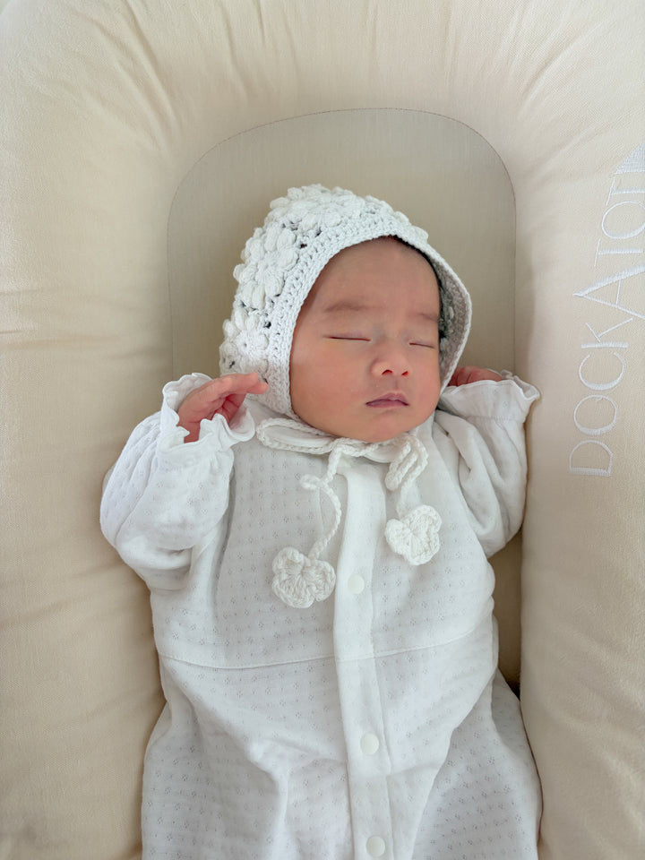 【即納】 bébé/ (長袖) Milky Organic Quilt Dressall