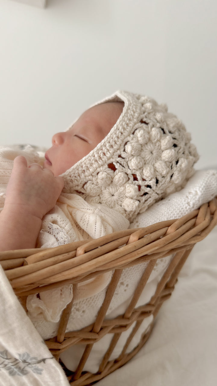 monbebe / handmade cotton bonnet