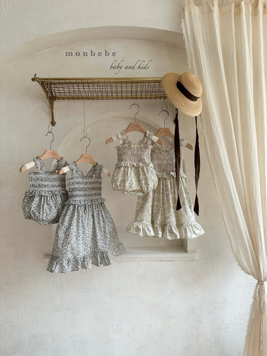 【予約】monbebe / smock dress (kids)