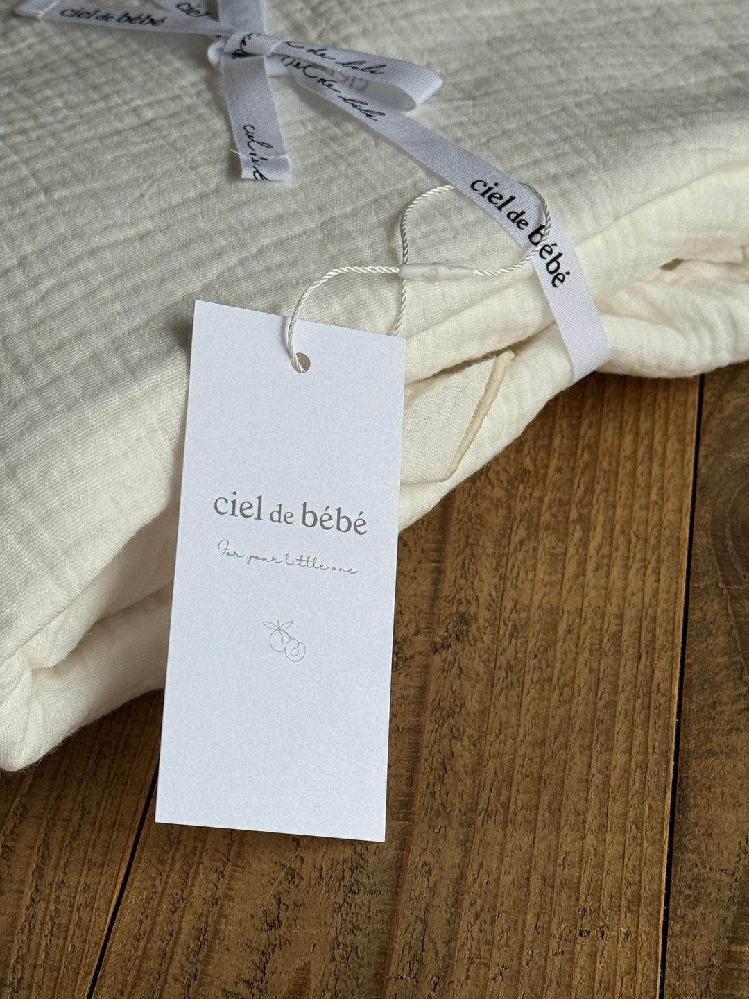 【即納】bébé / Luna Round Frill Blanket (コットン100%)