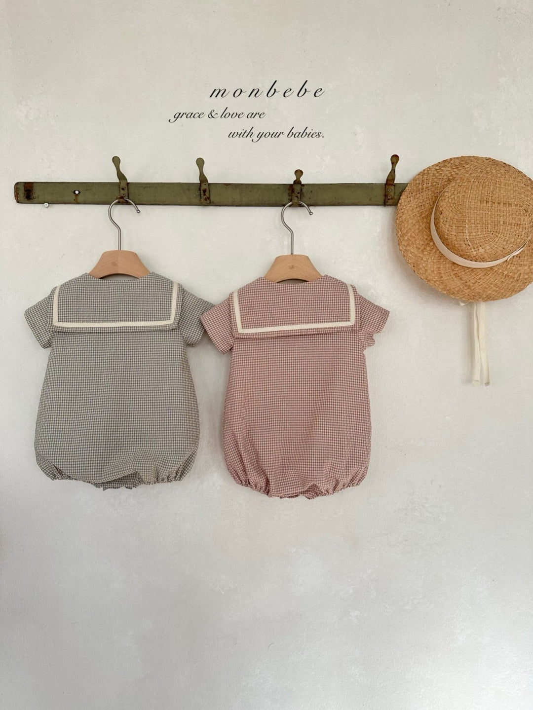 【2026夏新作】monbebe / Check Sailor Suit
