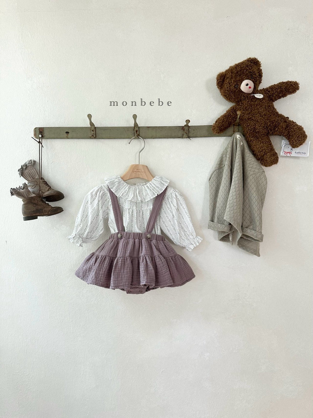 【予約】monbebe / Cancan Suspender Bloomer Skirt