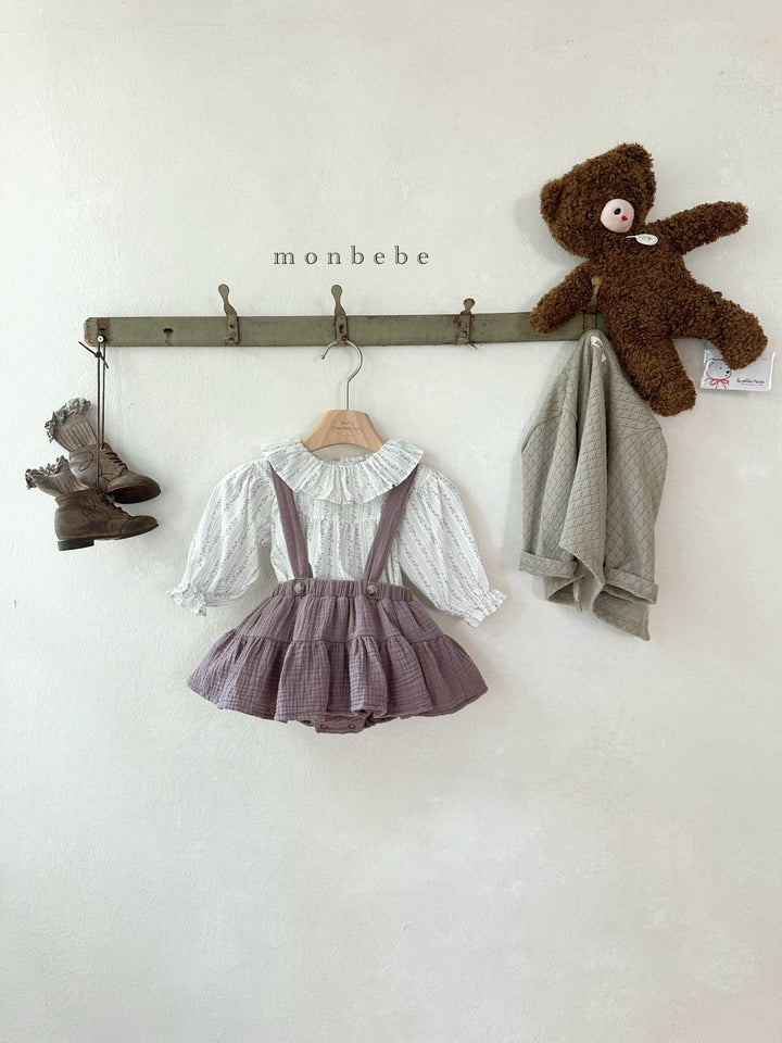 【予約】monbebe / Cancan Suspender Bloomer Skirt