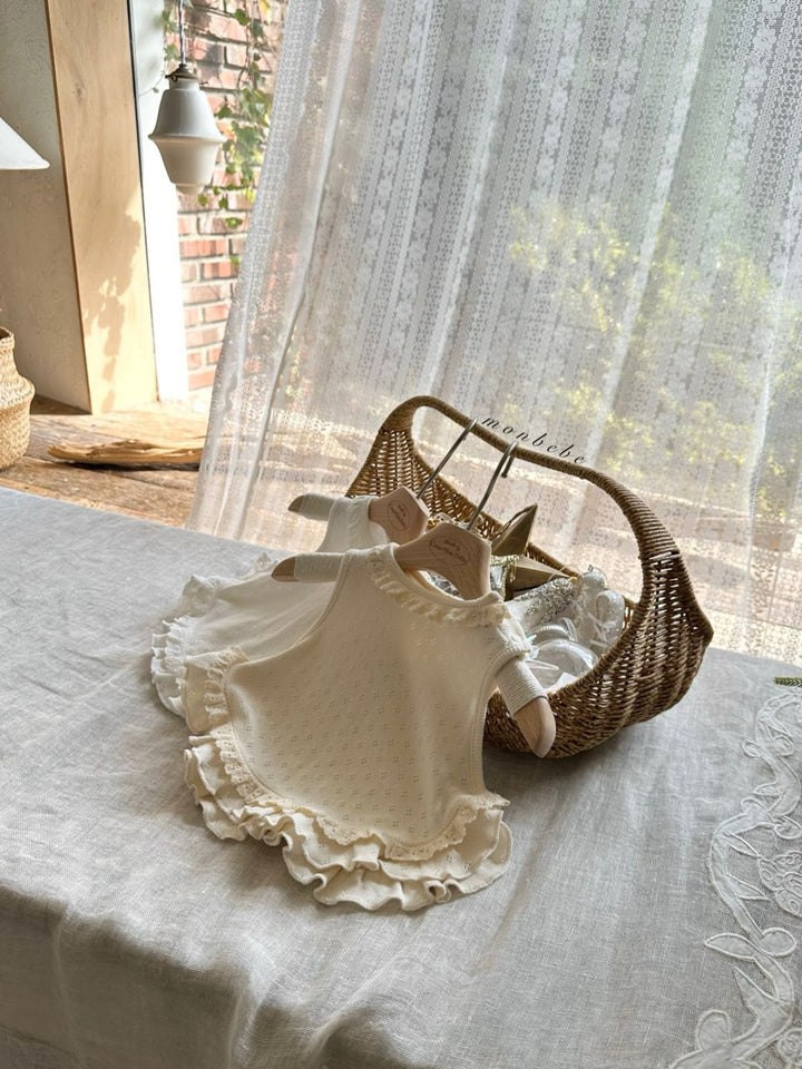 【11/17 再入荷】 monbebe / Frill Vest