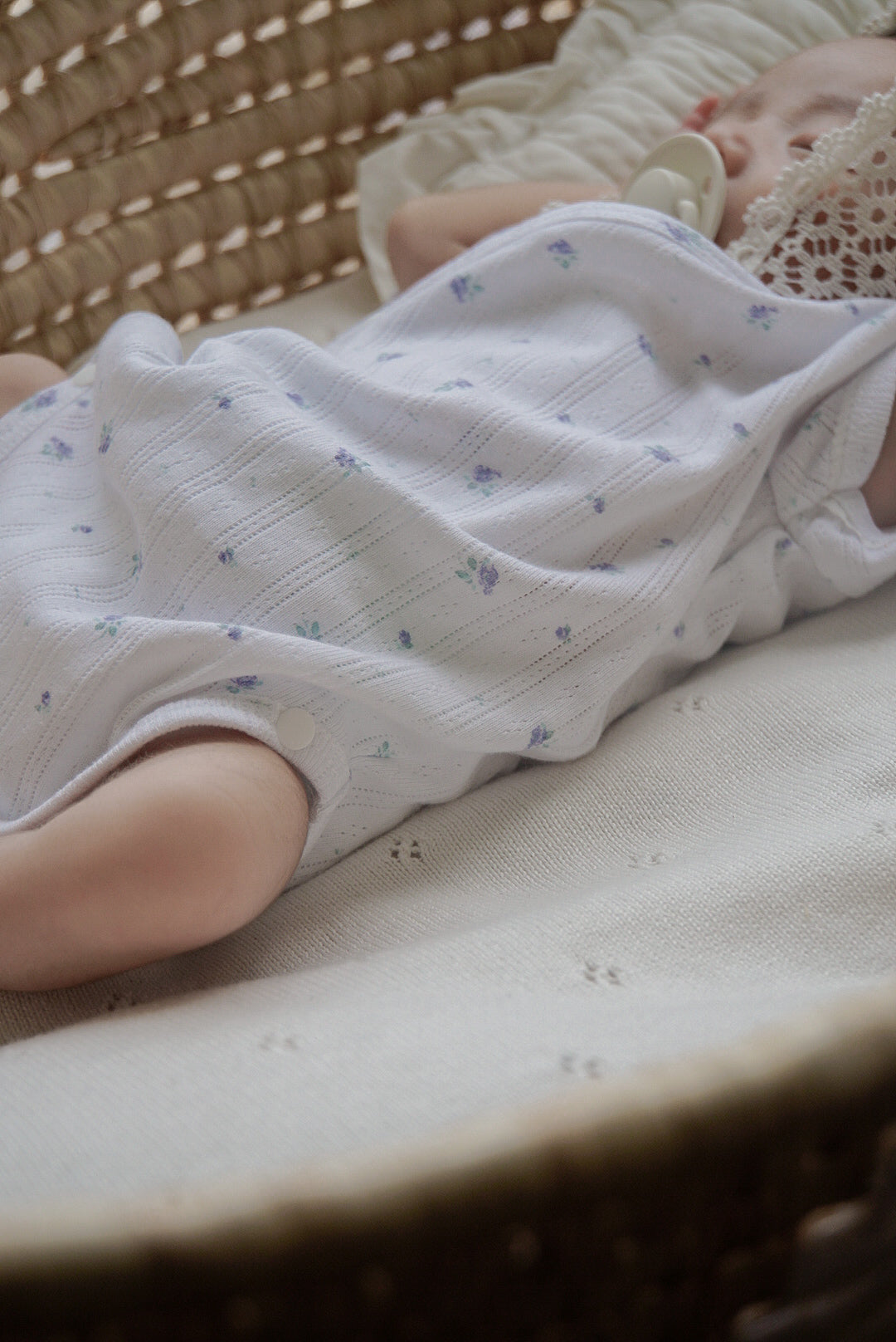 1gram  / Ribbed baby romper (bib set)
