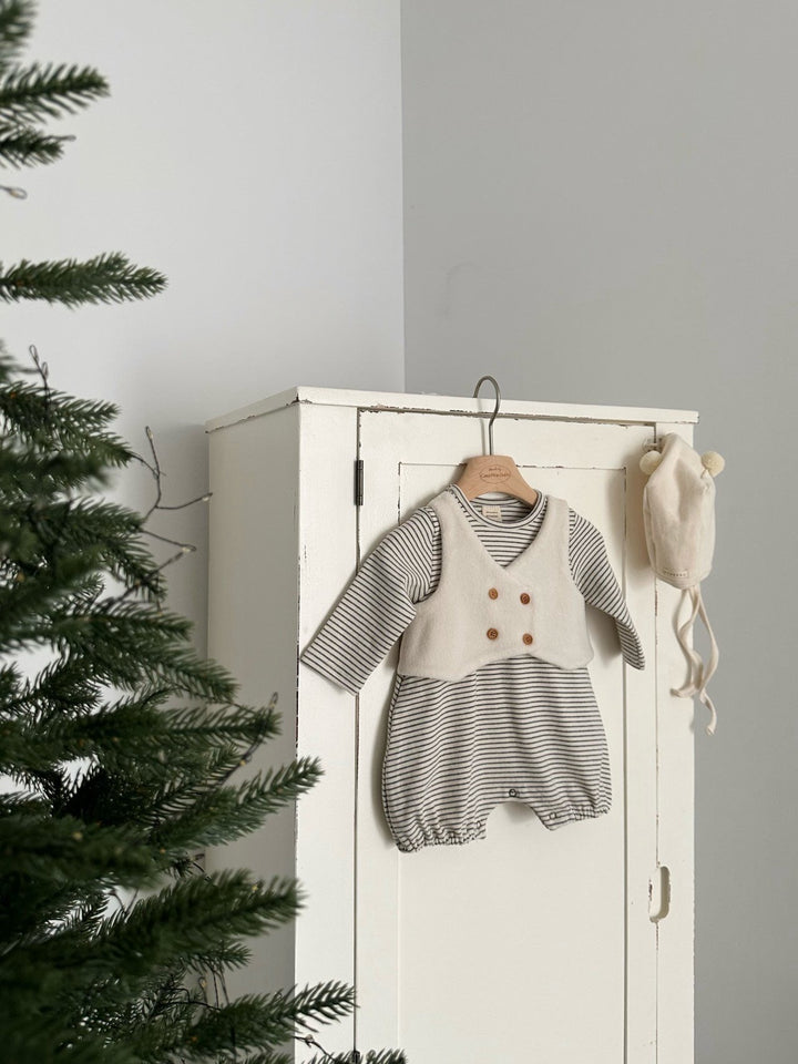 【新作:10/27以降発送】 monbebe / Vest suit