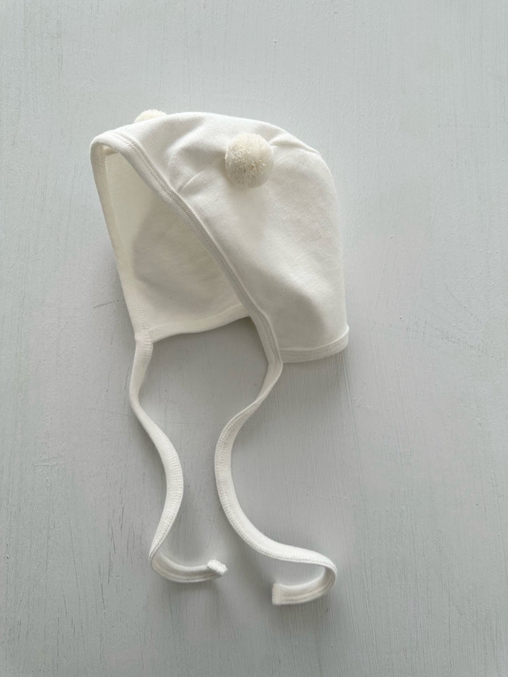 【11/28 アイボリー/クリーム販売開始】monbebe / Pompon bonnet