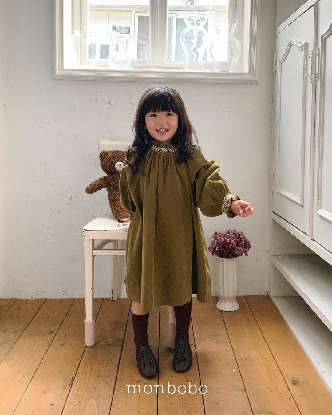 monbebe / Corduroy Smock Dress