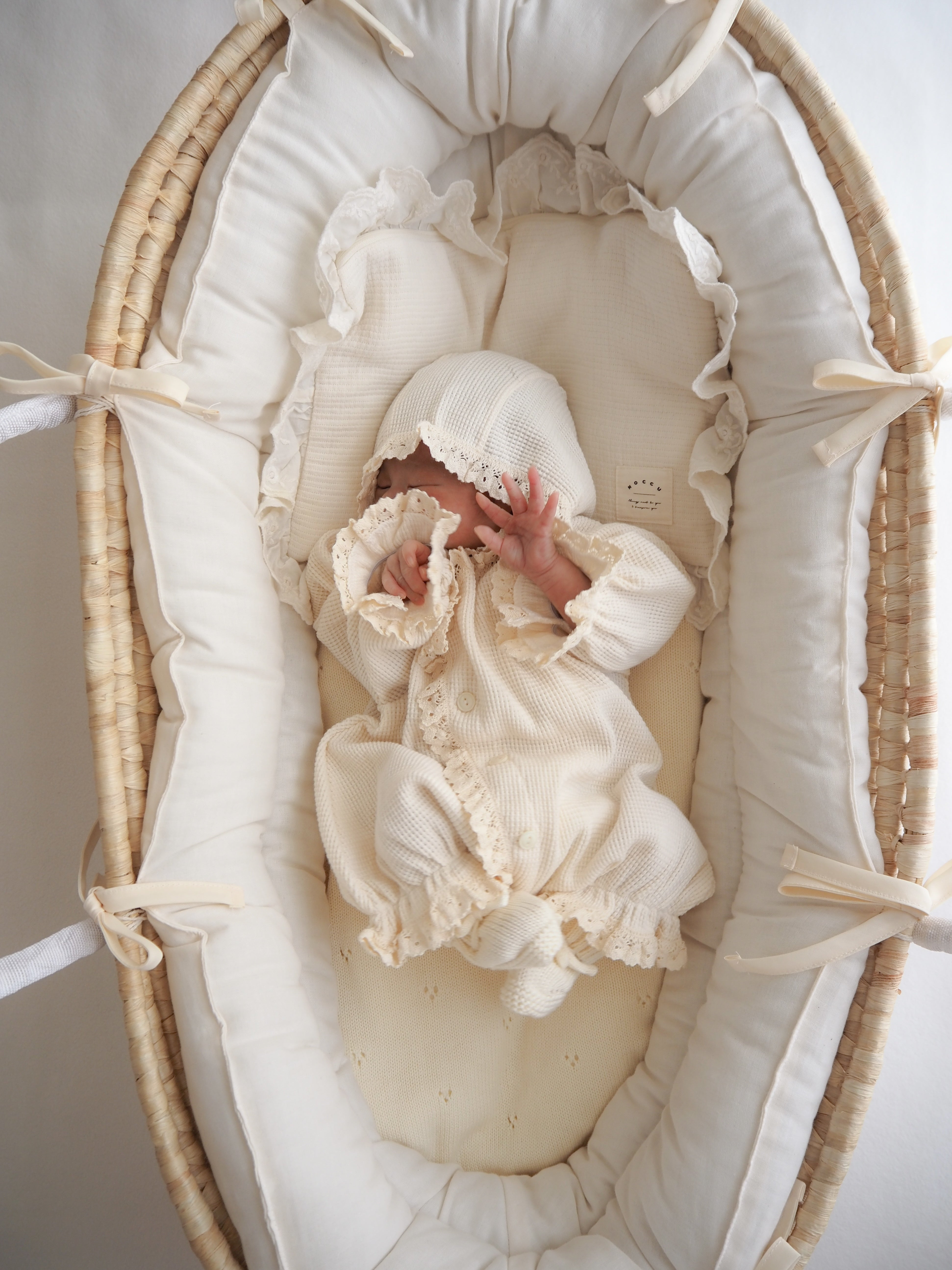 ciel de bebe＊waffle glory suit＊ボンネット付 bébé / (長袖) waffle glory suit – ciel de bébé