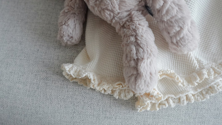 【11/17 再入荷】 monbebe / waffle frill poncho