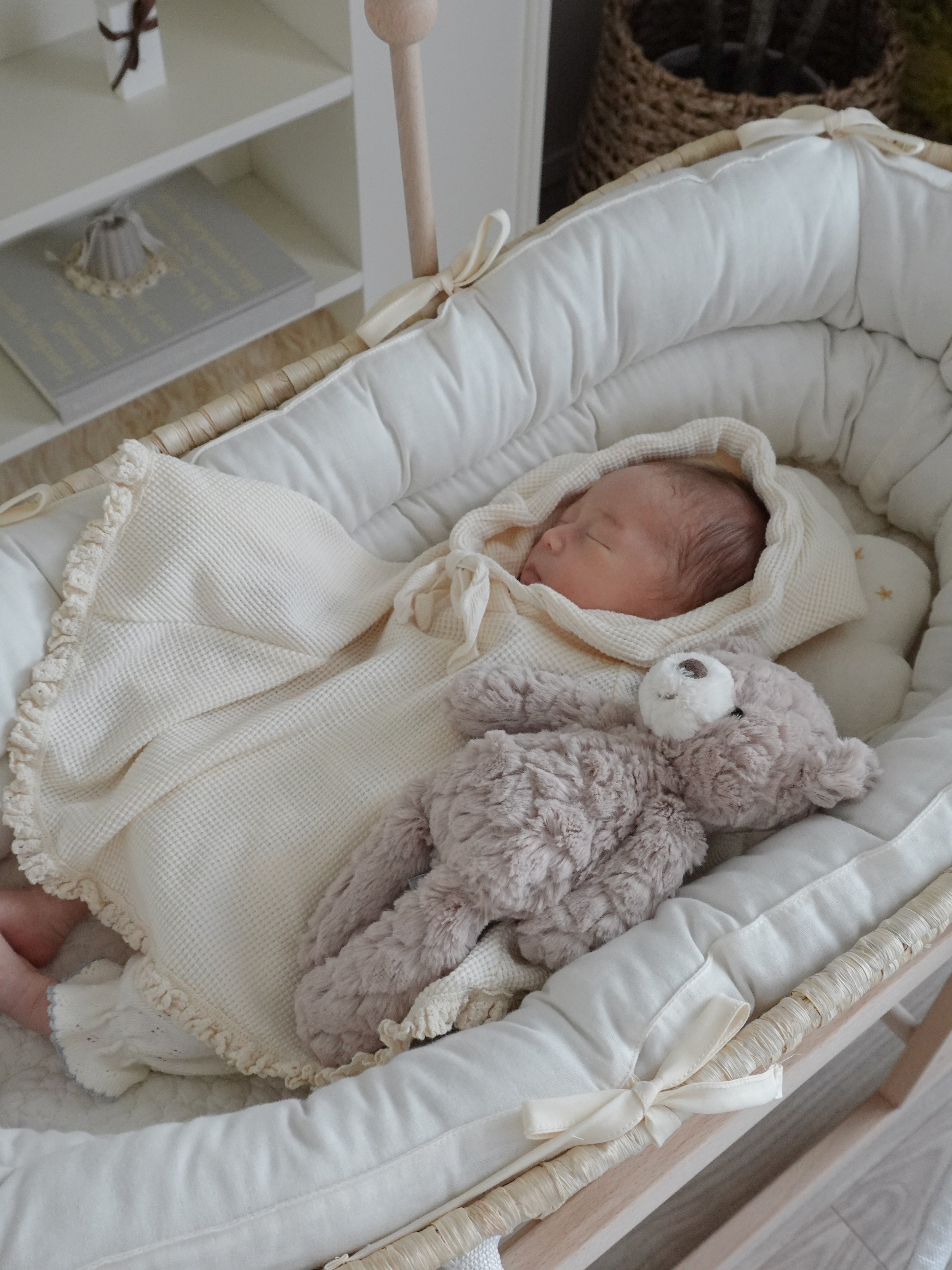 即納】monbebe / waffle frill poncho – ciel de bébé