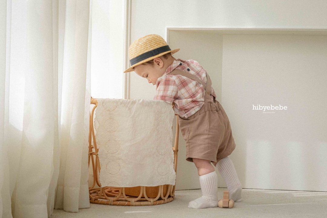 hibyebebe / Cozy linen suspenders