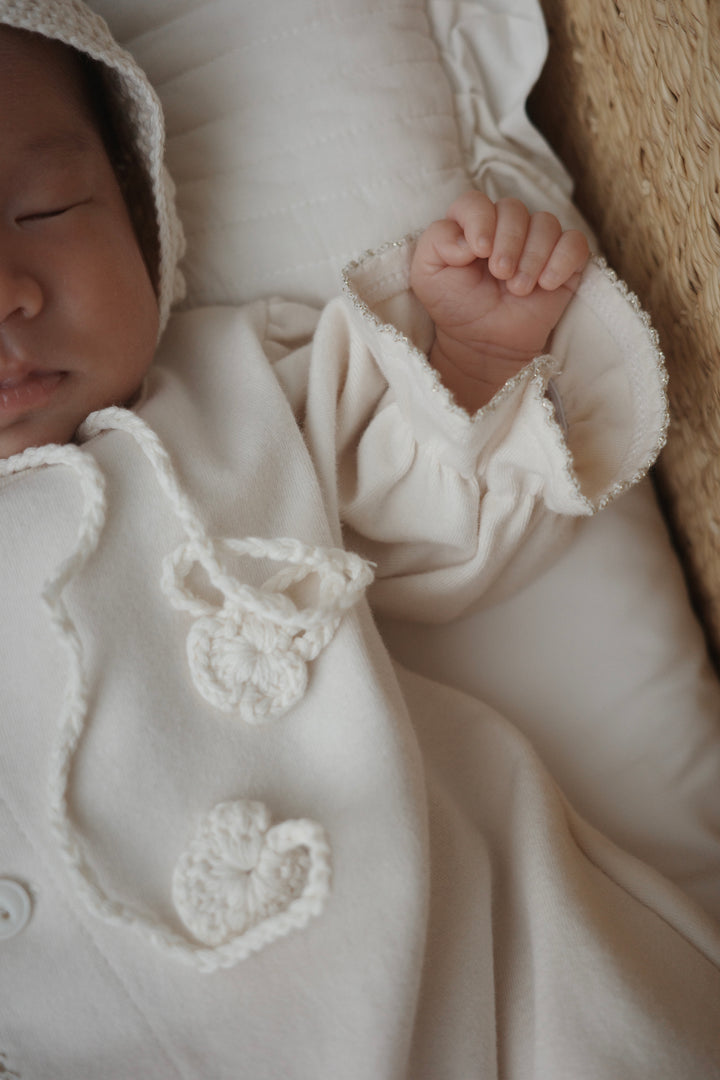 【Silver/Gold】 bébé/ (長袖) Picot glory suit