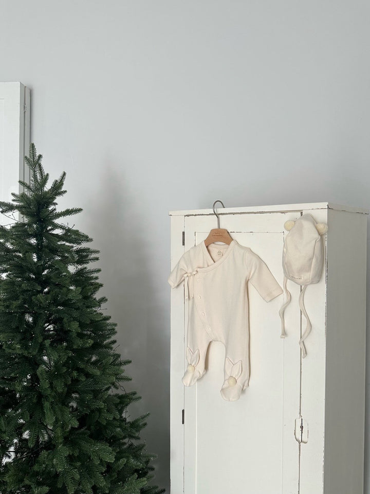 【11/28 アイボリー/クリーム販売開始】monbebe / Pompon bonnet