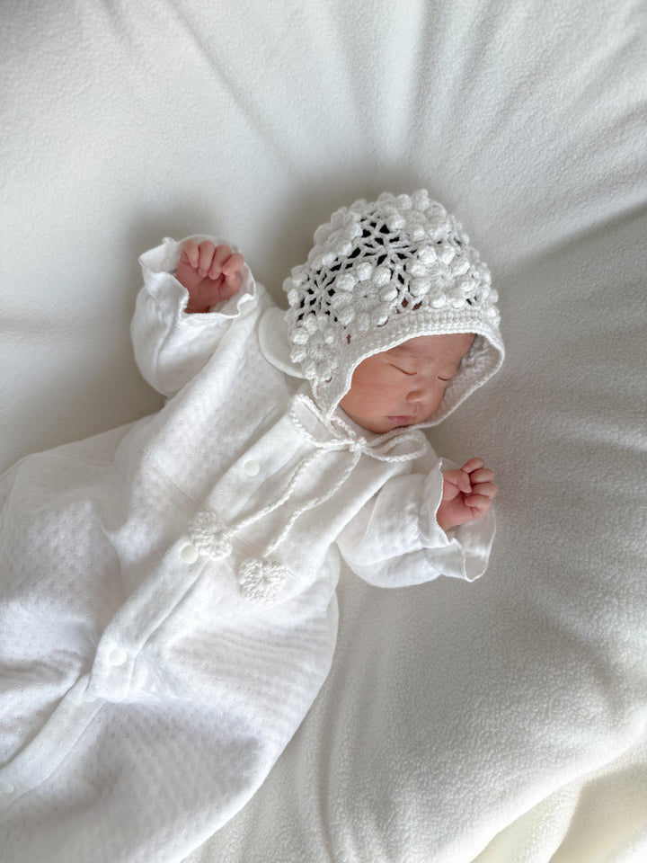 【即納】 bébé/ (長袖) Milky Organic Quilt Dressall