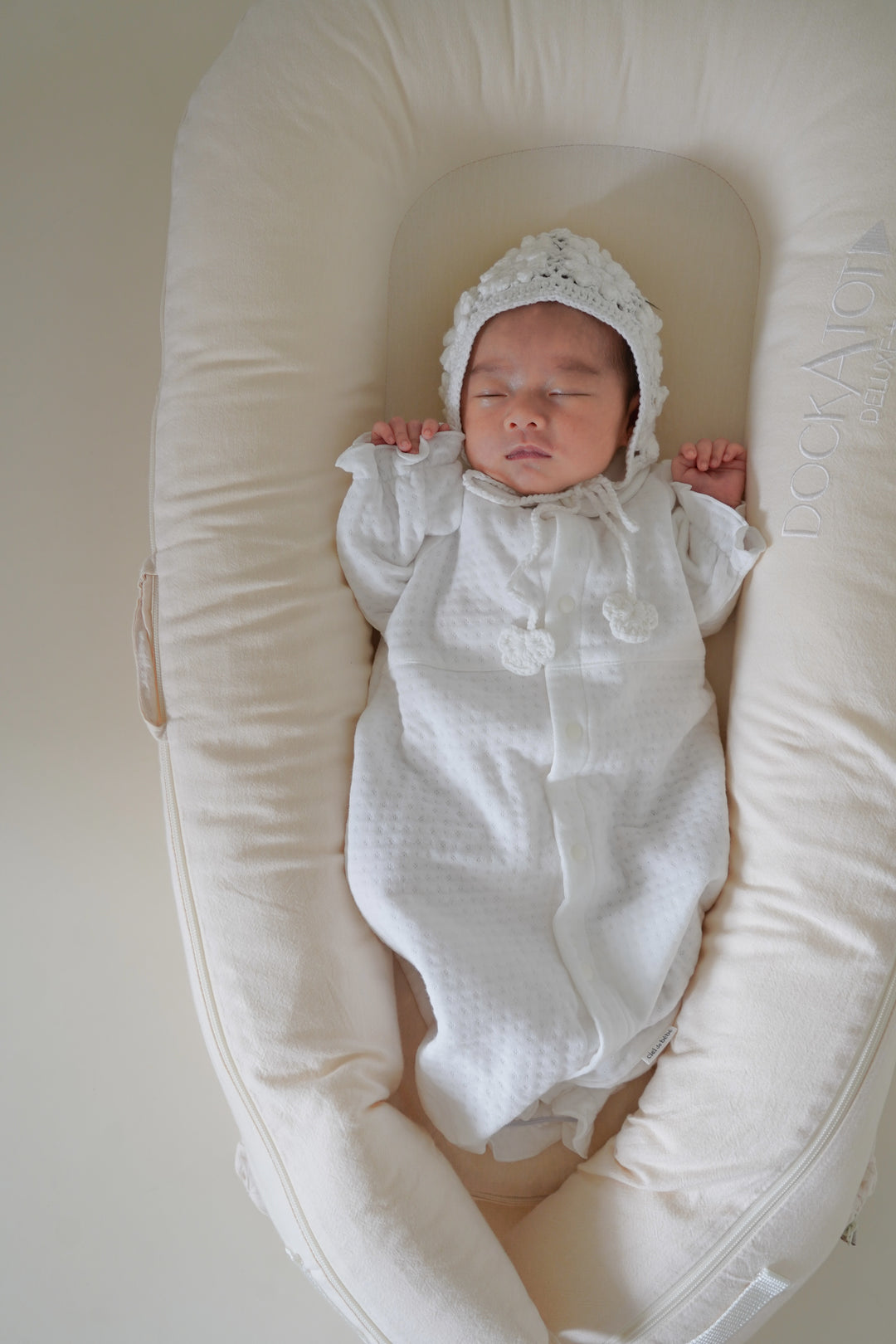 【即納】 bébé/ (長袖) Milky Organic Quilt Dressall