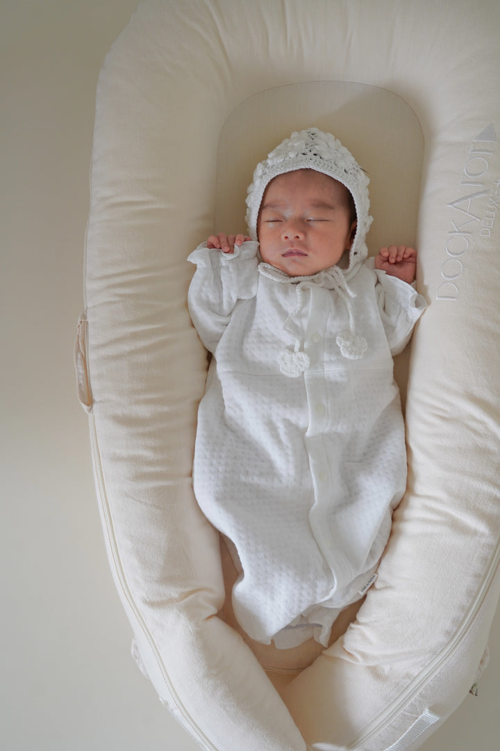【即納】 bébé/ (長袖) Milky Organic Quilt Dressall