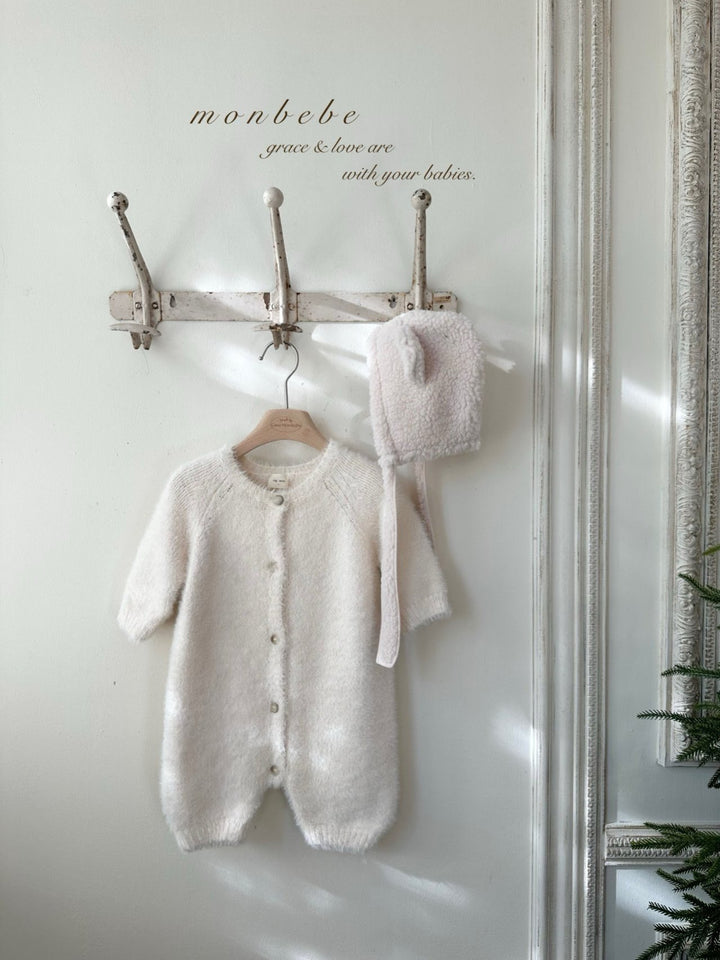 【予約】 monbebe /Teddy cardigan  (mom)