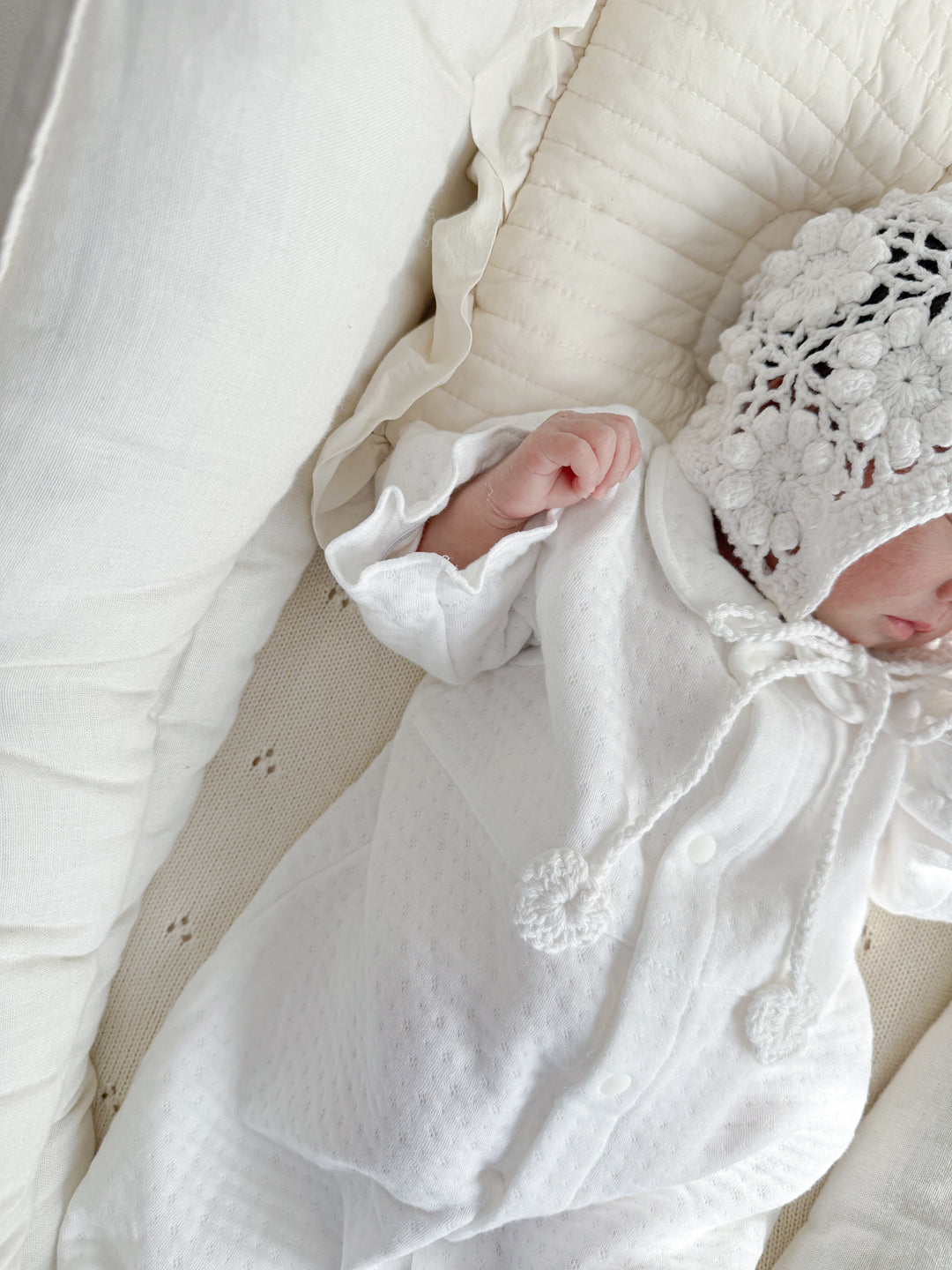 【即納】 bébé/ (長袖) Milky Organic Quilt Dressall