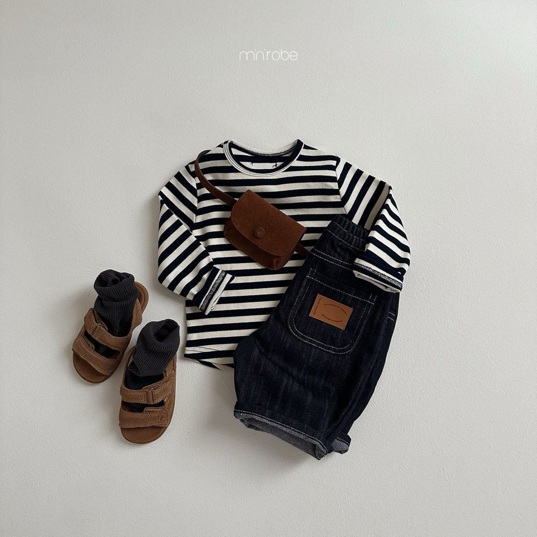 minirobe /  mango stripe round tee