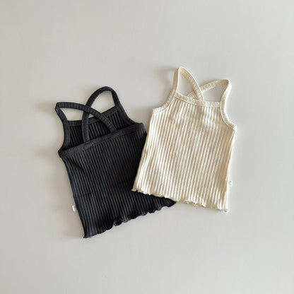 peekaboo / back cross camisole set