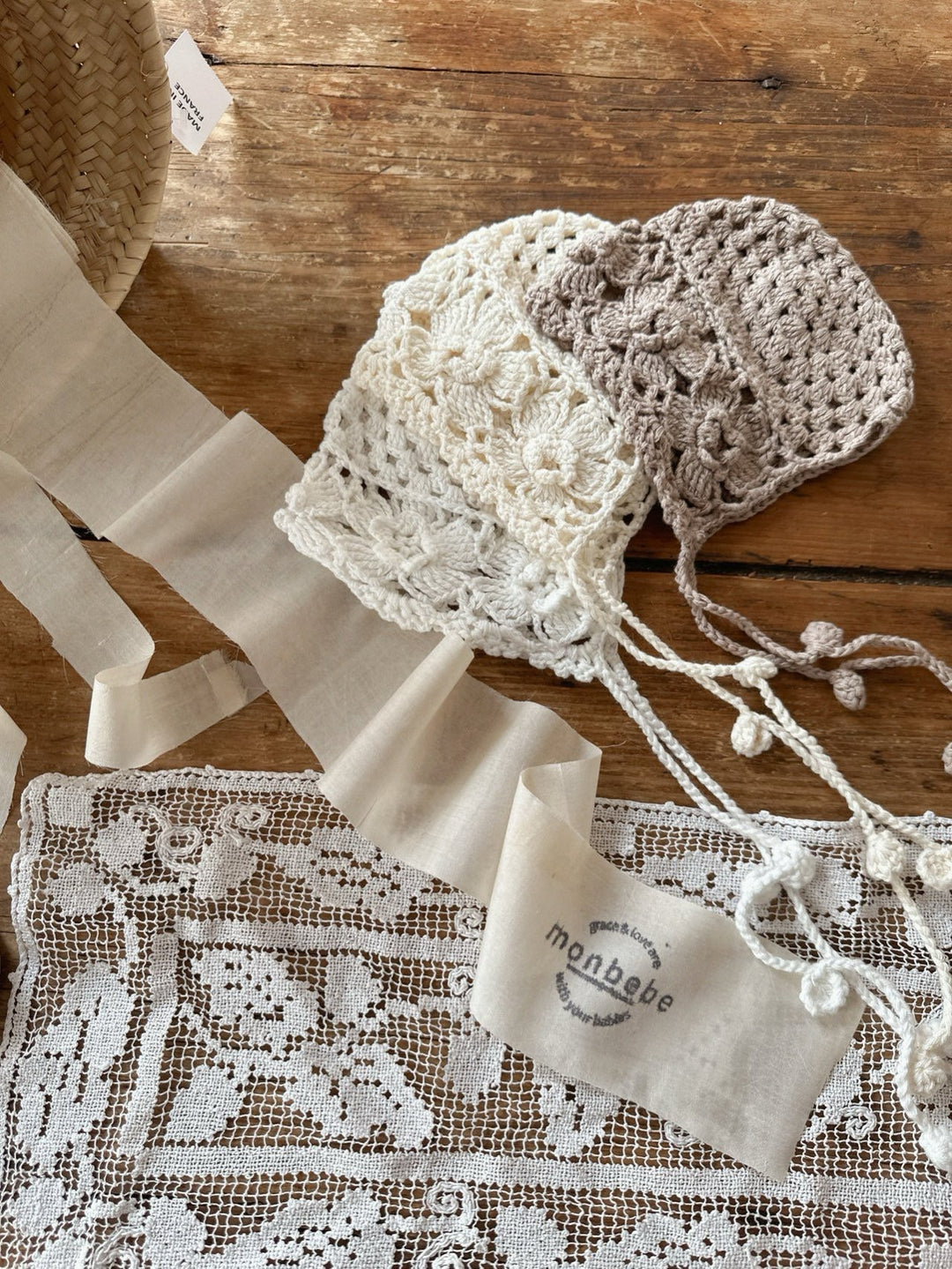 monbebe / Mary Rose Handmade Bonnet