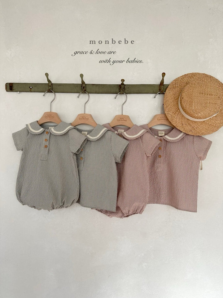 【2026夏新作】monbebe / Check Sailor Suit