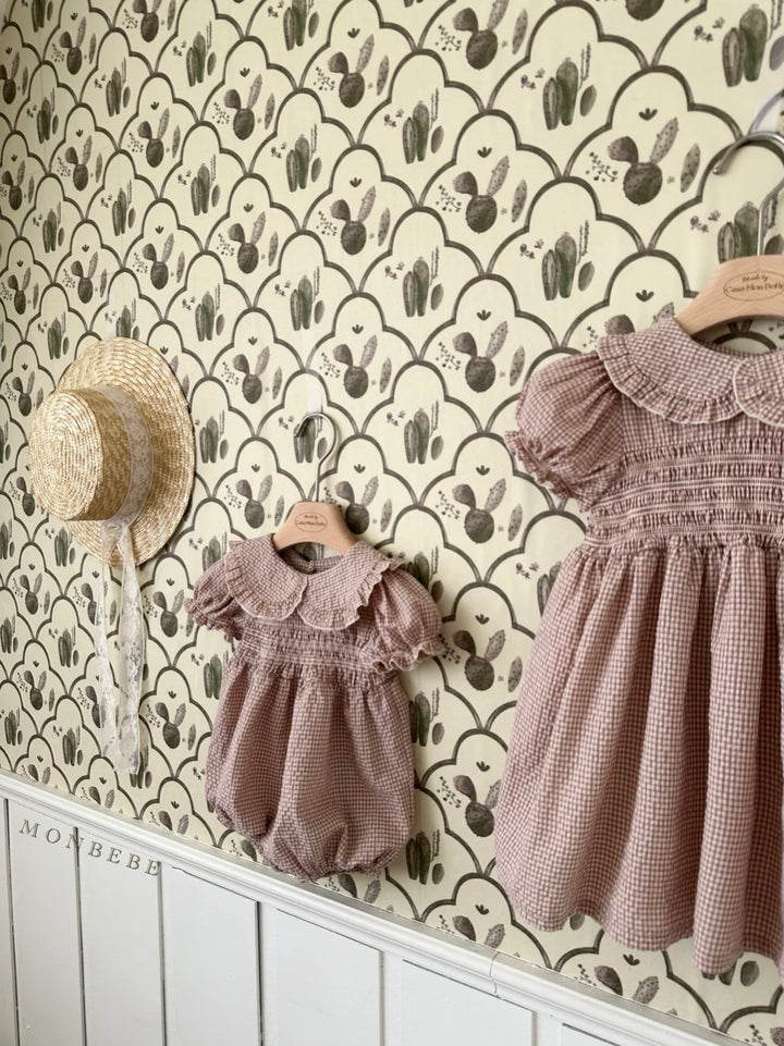 【カート追加時30%OFF】monbebe / Smocked zimmer suit