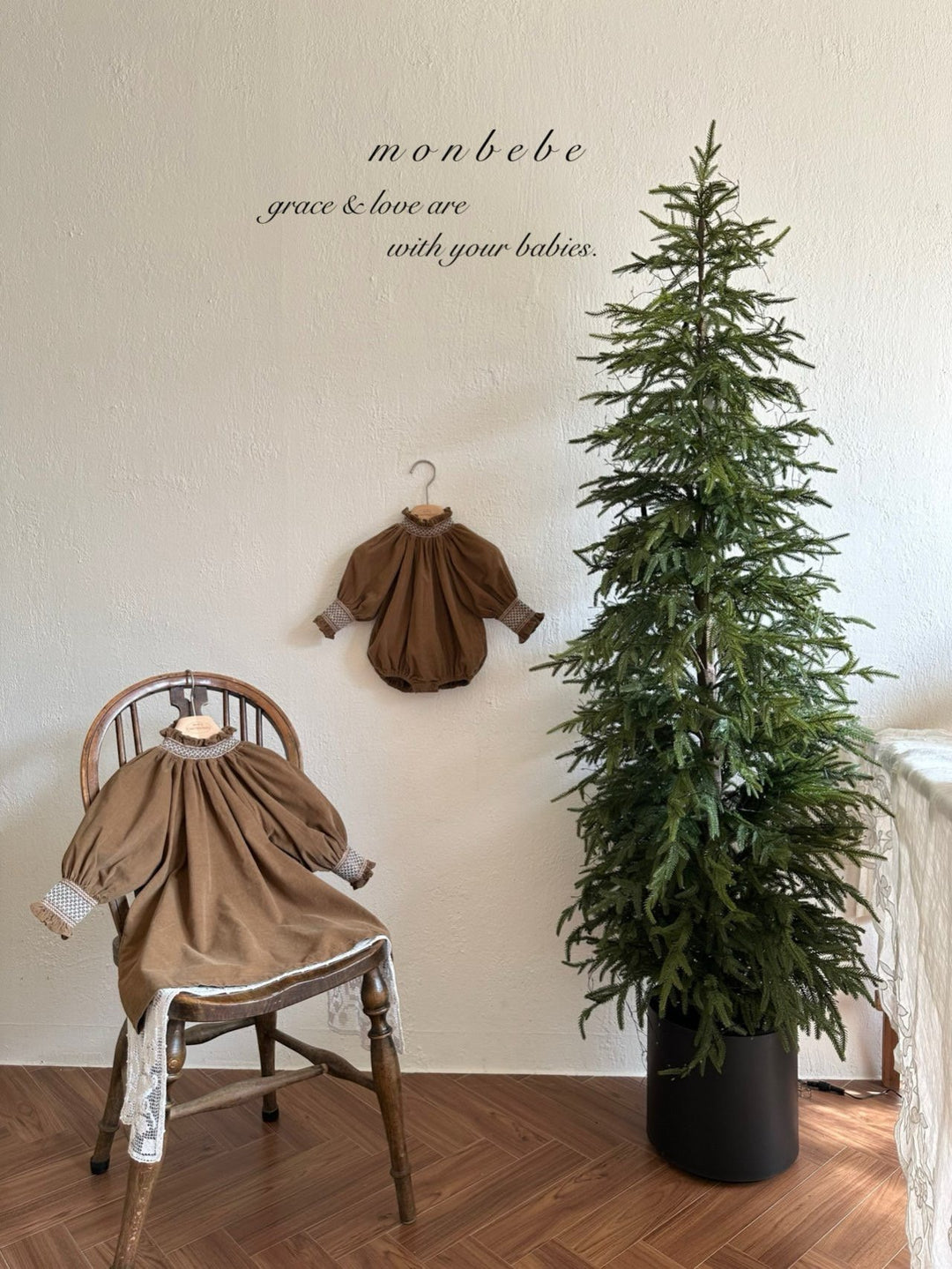 【新作:10/27以降発送】 monbebe / Charlotte smock suit