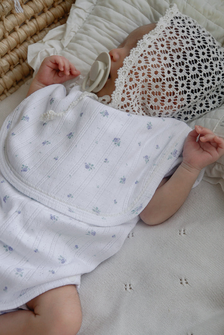 1gram  / Ribbed baby romper (bib set)