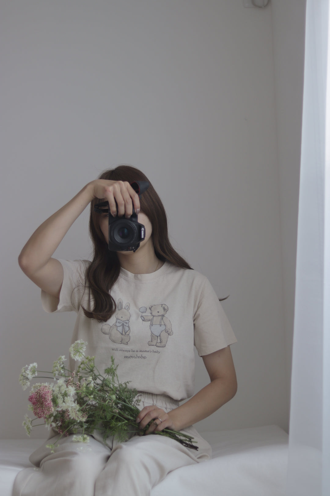 monbebe / (mom) Bunny teddy tee