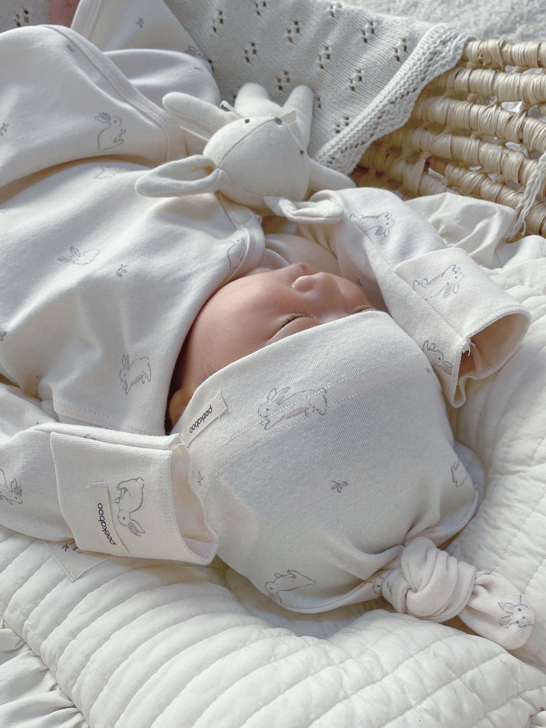 peekaboo / lapin newborn suit set – ciel de bébé