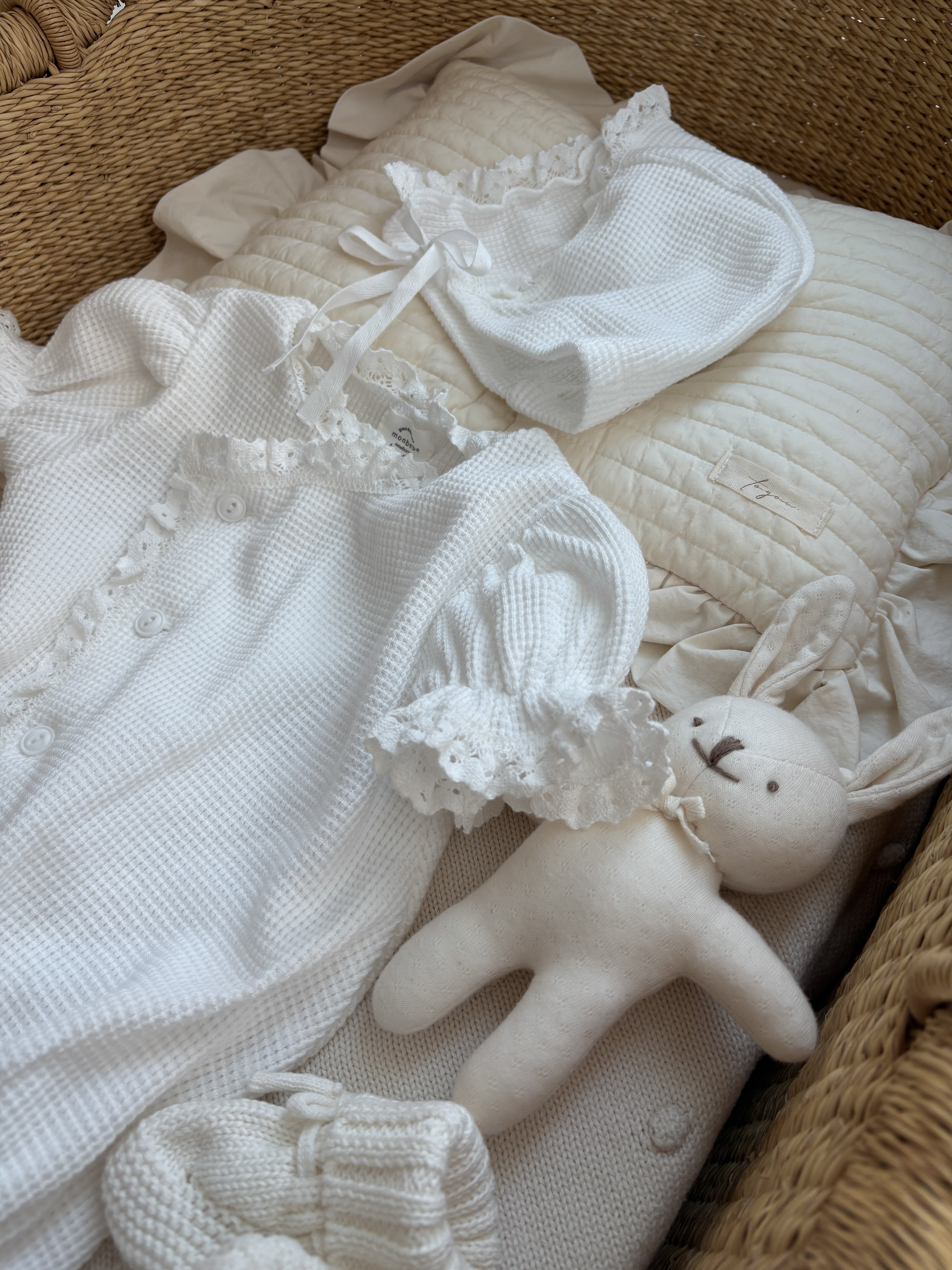 bébé / waffle bonnet – ciel de bébé