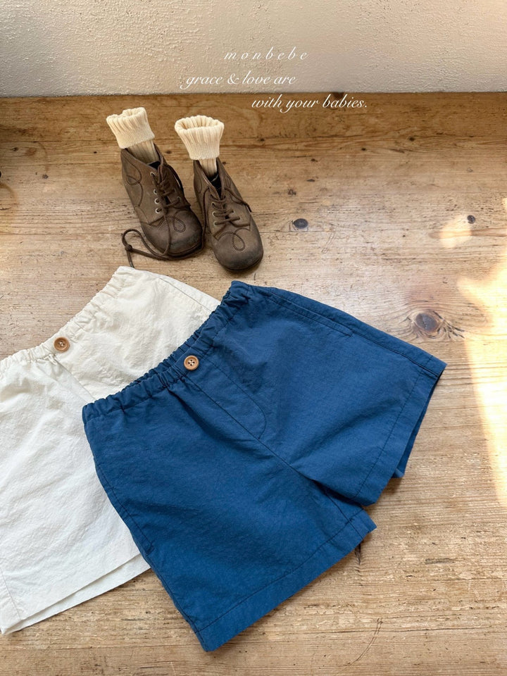 【予約】monbebe / Batik Cotton Shorts