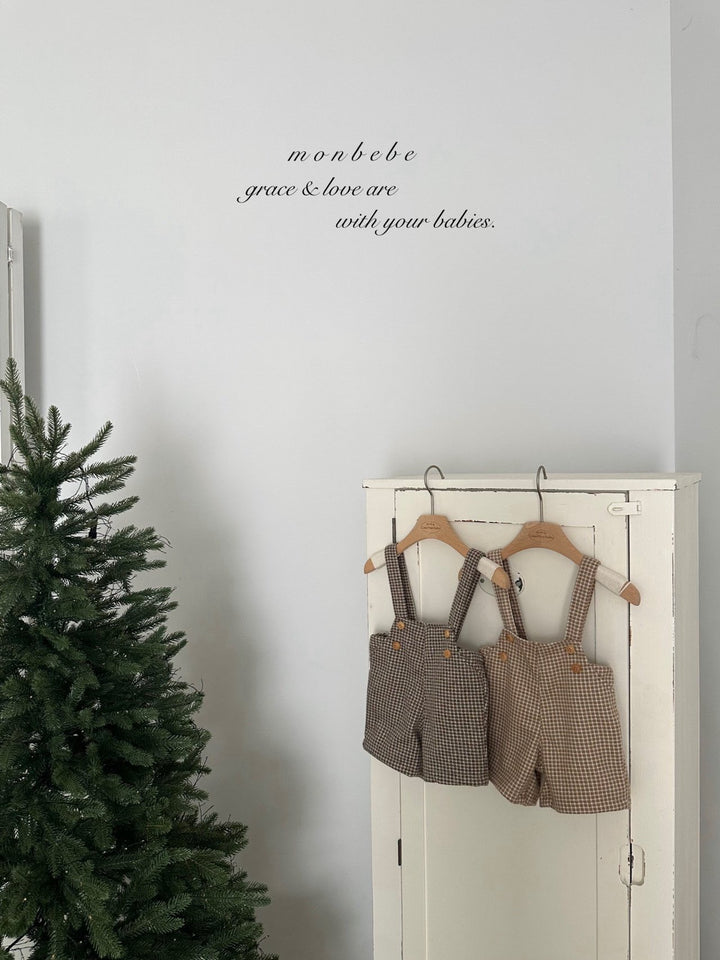 monbebe / Window Check overalls