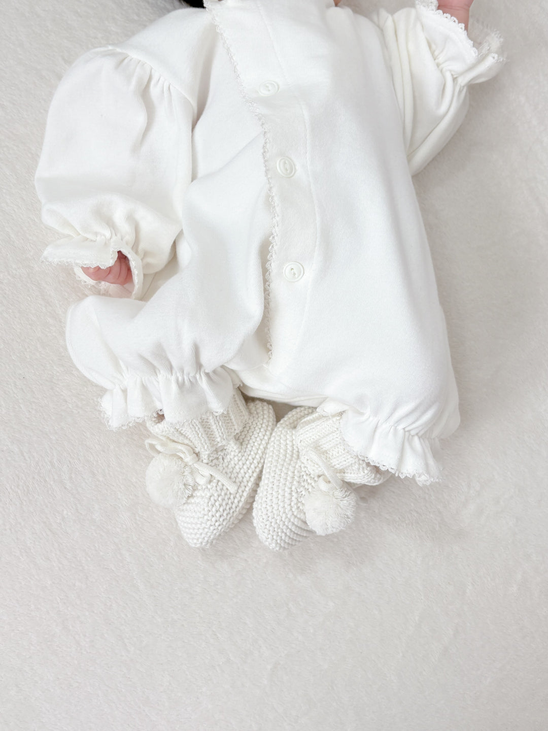 bébé / knit pompom shoes