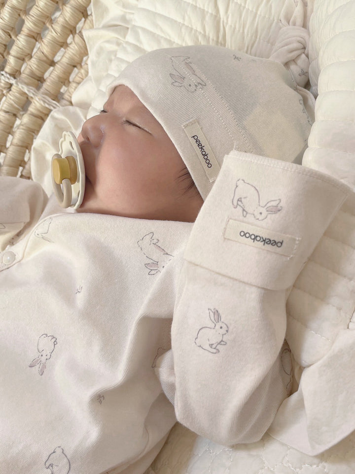 peekaboo  / lapin newborn suit set