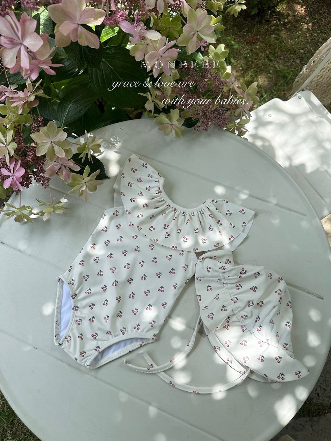 【S即納】monbebe / Lolo Swimwear(ボンネットセット)