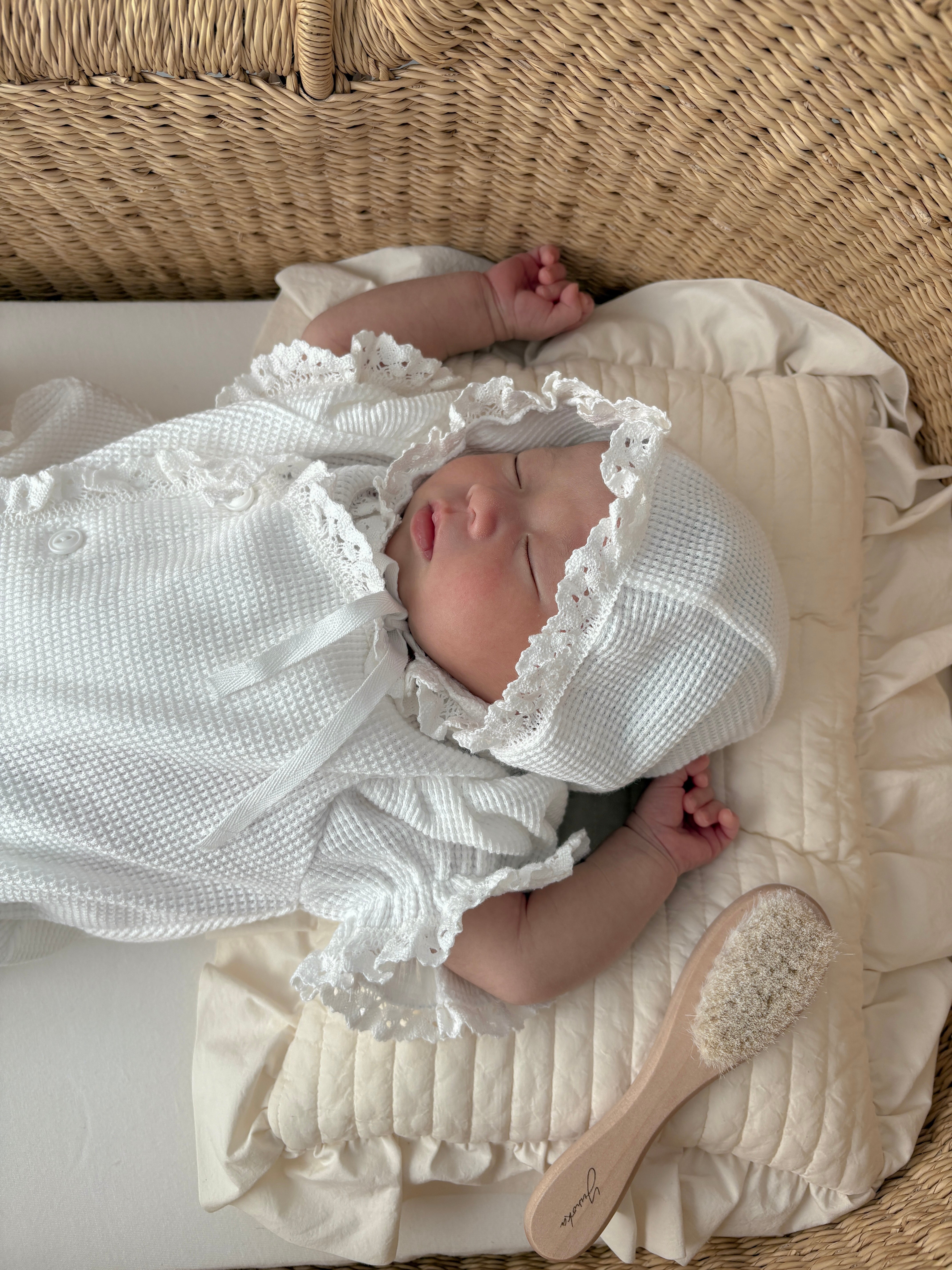 bébé / waffle bonnet – ciel de bébé