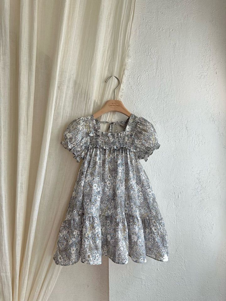 【予約】monbebe / Hazy Flower Dress