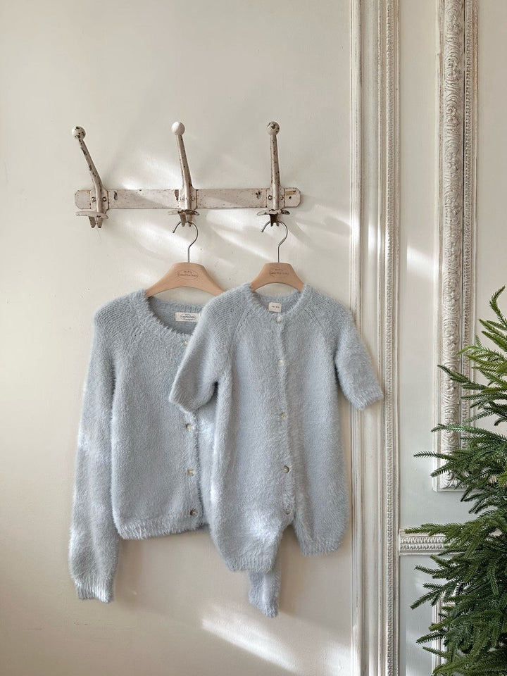 【予約】 monbebe /Teddy cardigan  (mom)