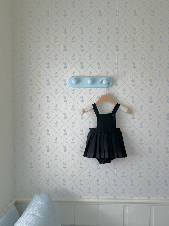 【予約】monbebe / Louis Pleats Suspender Suit