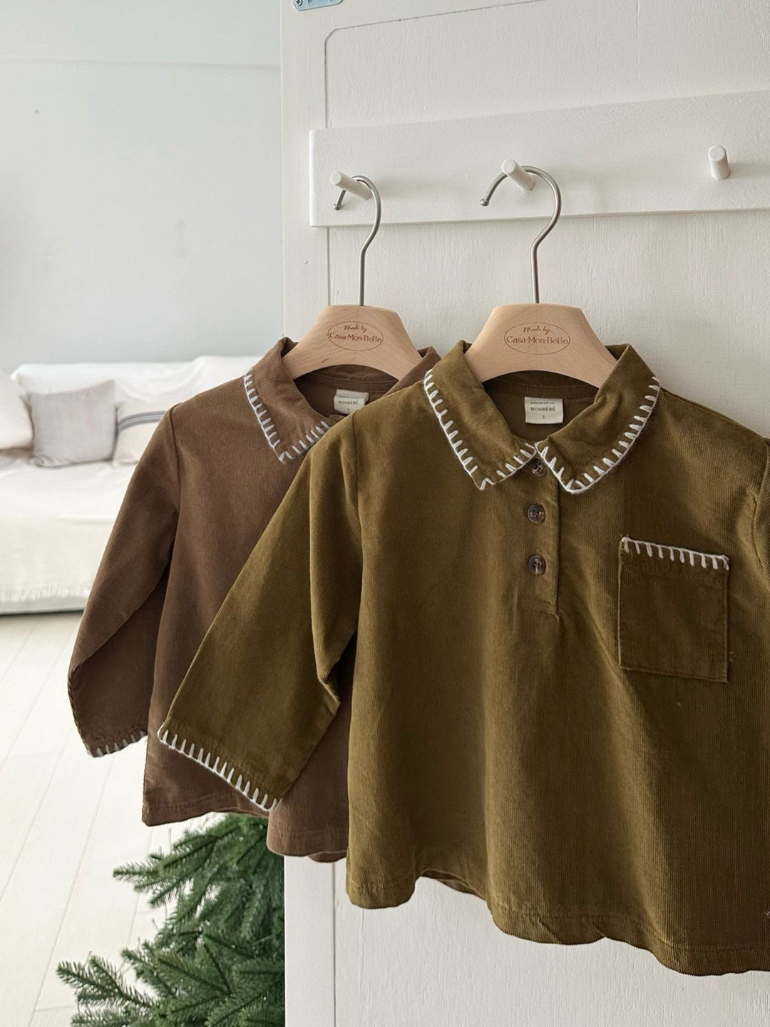 【新作:10/27以降発送】 monbebe / Louis melo shirts