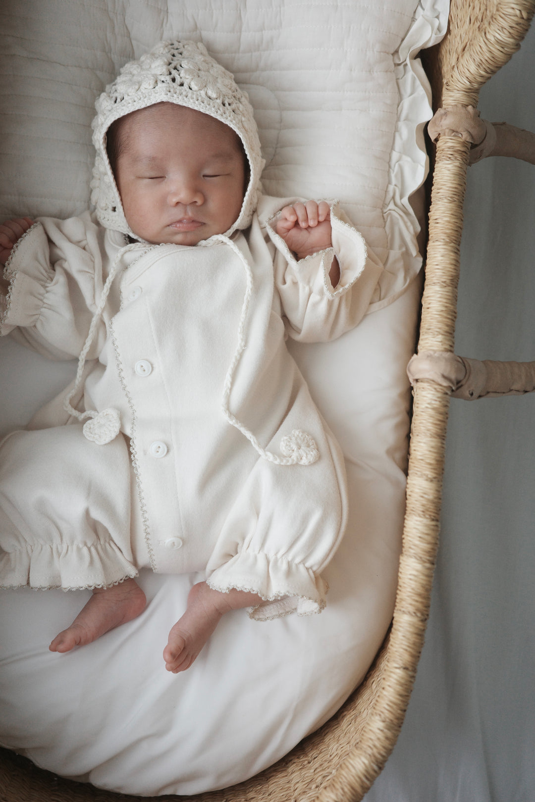 【Silver/Gold】 bébé/ (長袖) Picot glory suit