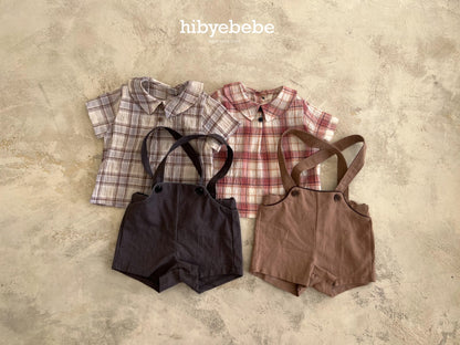 hibyebebe / Cozy linen suspenders