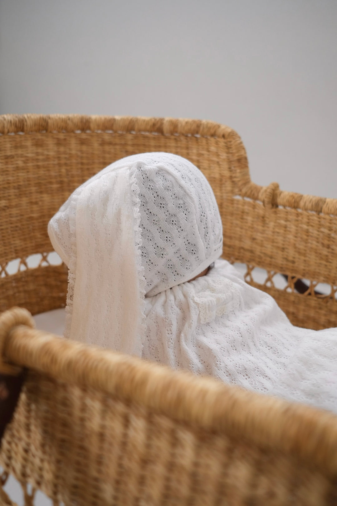 【monbebe夏新作】monbebe / Bunny Knit Balloon Suit (Bonnet set)