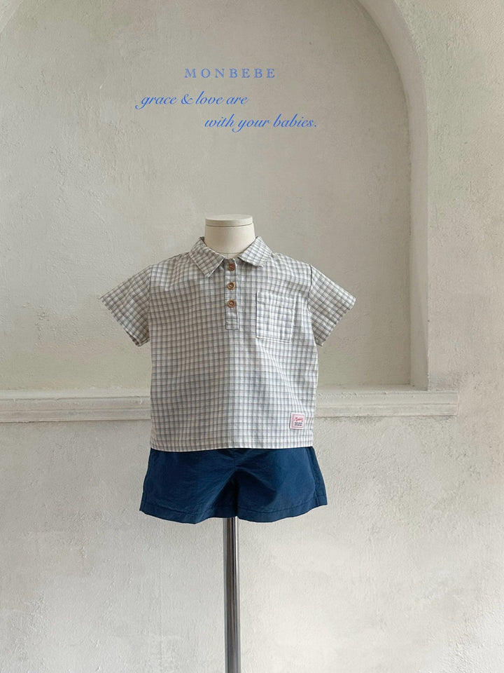 【予約】monbebe / Leo Check Shirt