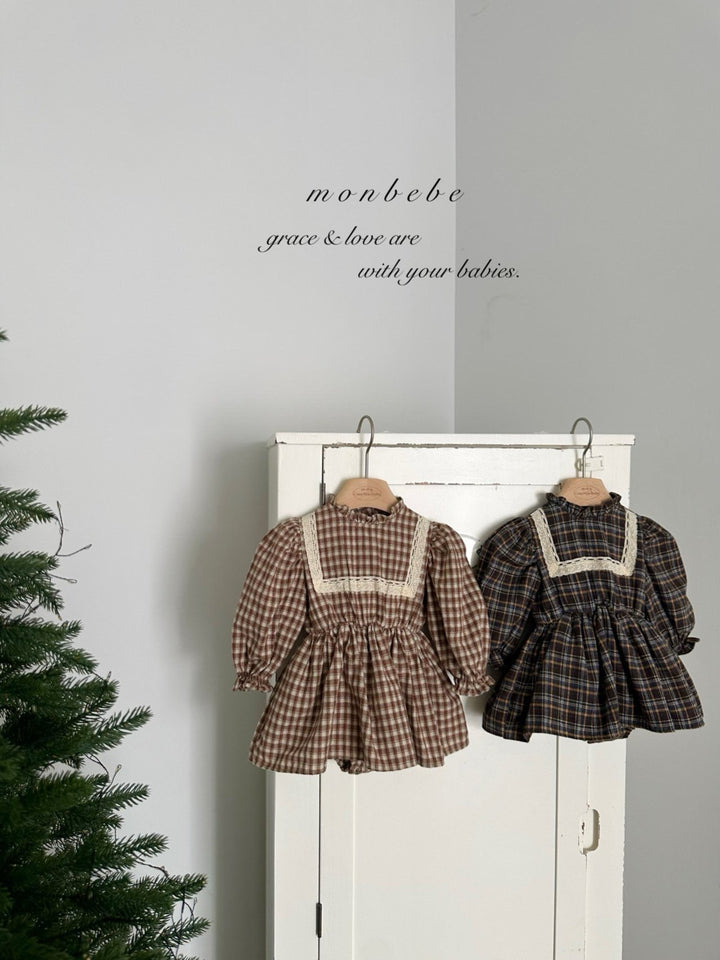 【新作 11/12発売 】monbebe / Lope Check suit