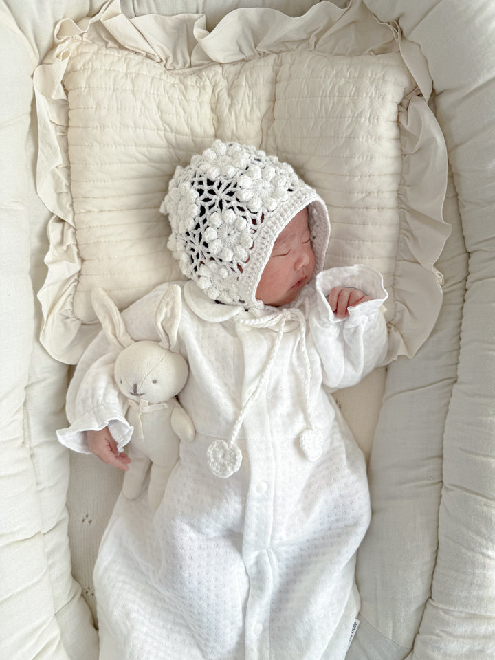 【即納】 bébé/ (長袖) Milky Organic Quilt Dressall