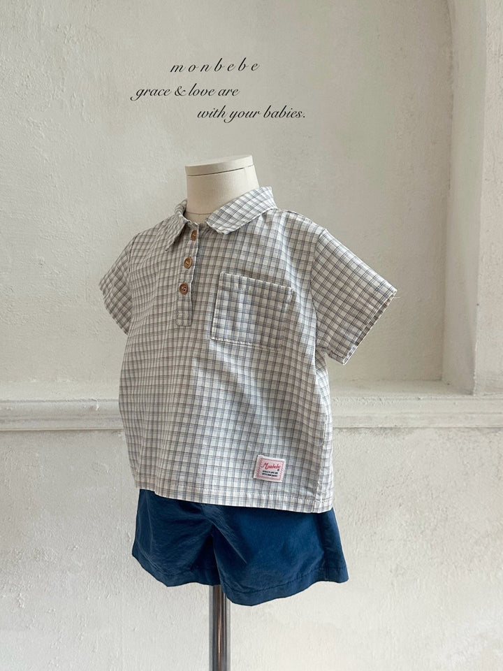 【予約】monbebe / Leo Check Shirt